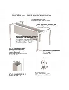 bureau individuel réglable en hauteur version 4 pieds Idea 01 - Quadrifoglio 2