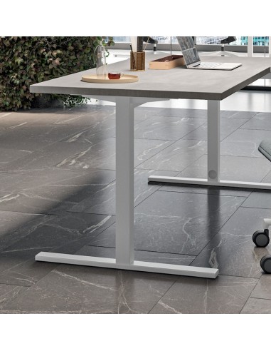 pietement de bureau design forme T Idea Tube - Quadrifoglio