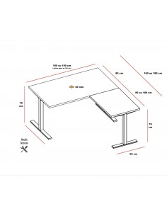 bureau avec retour Idea Tube Quadrifoglio - Officity 2