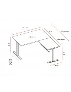 bureau avec retour Idea Tube Quadrifoglio - Officity 2