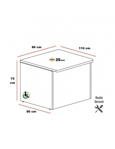dimensions du module PMR Pano - Ofitres