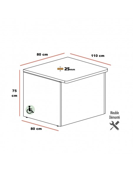 dimensions du module PMR Pano - Ofitres
