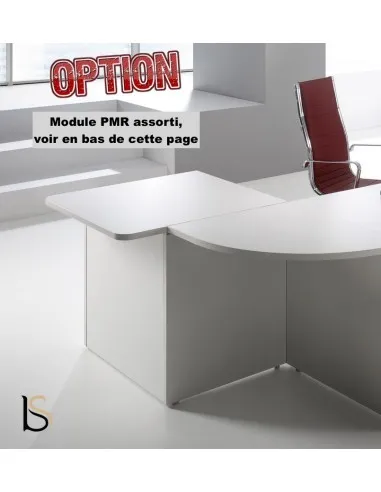 Bureau d'accueil Pano avec façade brillante - Ofitres