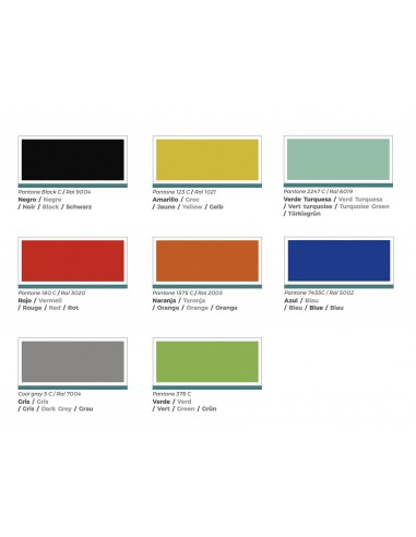 nuancier des rehausses de la banque d'accueil Delta