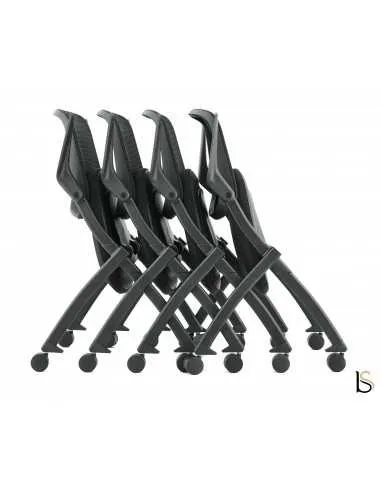 Chaise de réunion sur roulettes