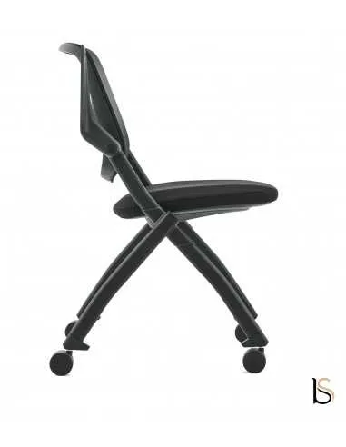 Chaise de réunion avec assise pliable