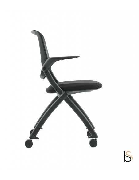 Chaise de réunion avec assise pliable