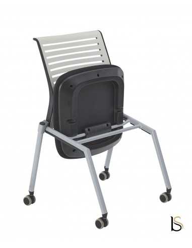 Chaise de réunion sur roulettes