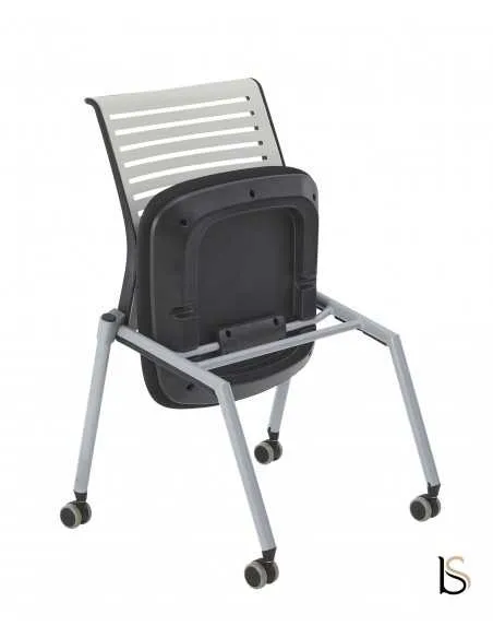 Chaise de réunion sur roulettes