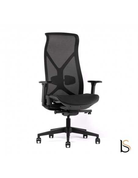 Fauteuil Manager tout résille avec accoudoirs