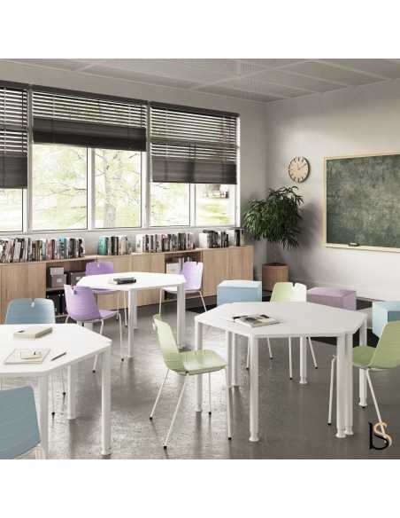 Table de réunion trapézoïdale Mobel Linea