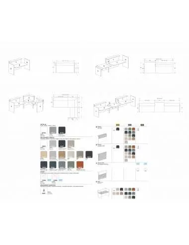 configurations disponibles pour banques d'accueil design professionnelles arteco