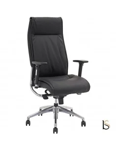 fauteuil-direction-imitation-cuir-noir-luis-sitek-avec-accoudoirs-reglables 2