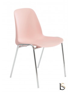 chaise d'accueil pas chère rose