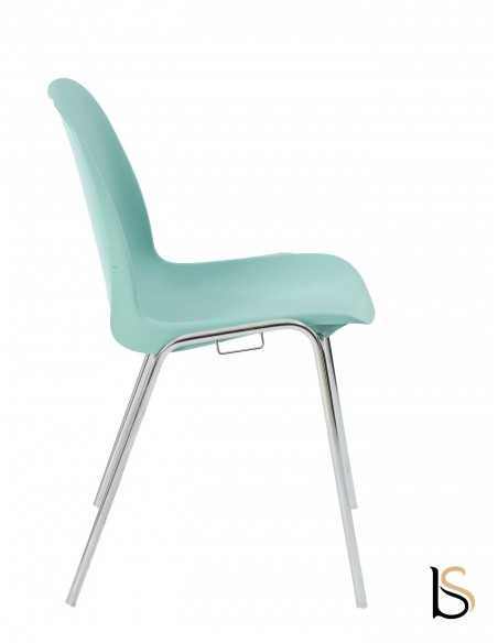 chaise empilable pas chère verte