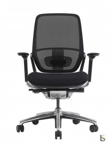 chaise bureautique avec dossier filet et accoudoirs 4D