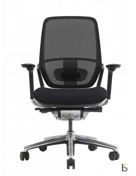 chaise bureautique avec dossier filet et accoudoirs 4D