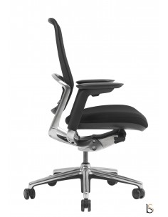 chaise bureautique avec dossier filet et accoudoirs 4D 2