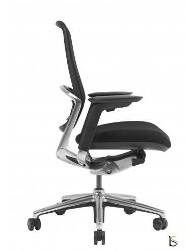 fauteuil bureautique avec dossier filet et accoudoirs 4D