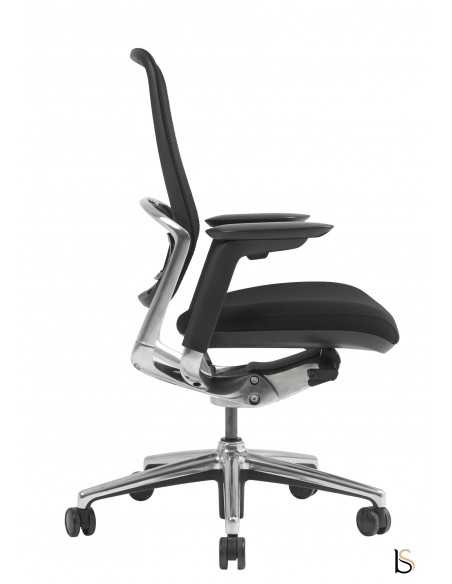 fauteuil bureautique avec dossier filet et accoudoirs 4D