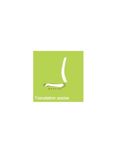 Siège de bureau Wi-Max finition blanc avec dossier résille de couleur - SOKOA