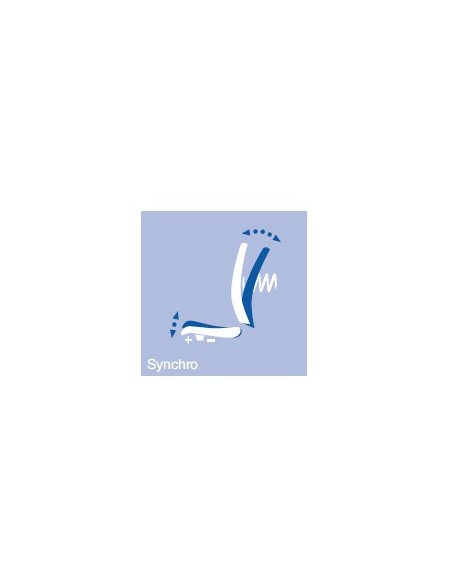 Siège de bureau Wi-Max finition blanc avec dossier résille de couleur - SOKOA