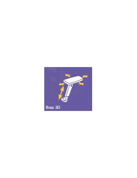 Siège de bureau Wi-Max finition blanc avec dossier résille de couleur - SOKOA