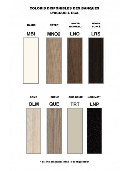 nuancier banque d'accueil DELLAROVERE EGA