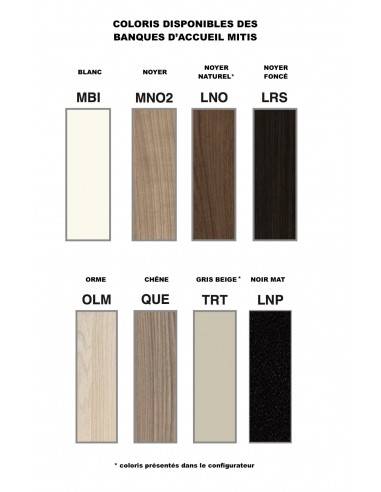 Banque d'accueil lumineuse Mitis -...