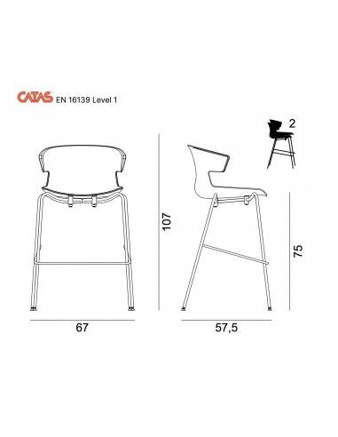 Tabouret de Bar avec repose pieds...