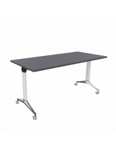 Table de réunion NET, plateau abattant forme rectangulaire – Mobel Linea 2