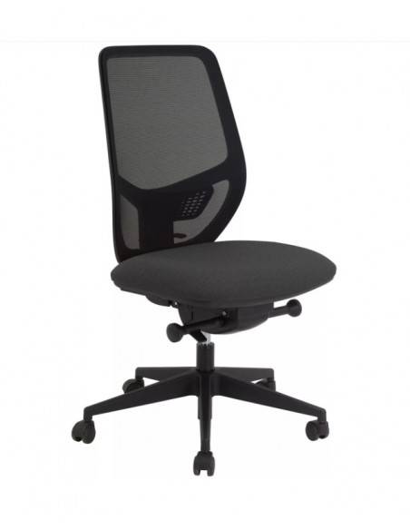 Siège bureautique avec dossier en résille et renfort lombaire