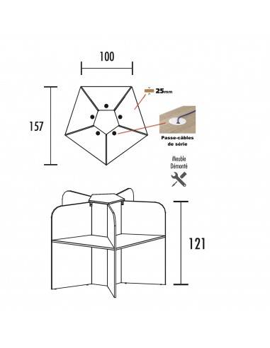 BUREAU POUR CALL CENTER 5 PLACES...