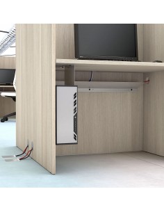 Goulotte guide câbles pour bureau de call center Mobel Linea