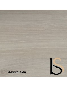 Bureau 3 personnes pour call center Mobel linea en bois mélaminé coloris acacia clair 2