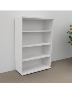 étagère bois 4 niveaux TAK Mobel linea coloris blanc