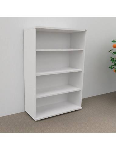 étagère bois 4 niveaux TAK Mobel linea coloris blanc