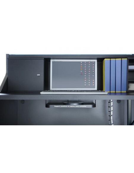 Grande banque d’accueil lumineuse modèle Linea version haute - MDD