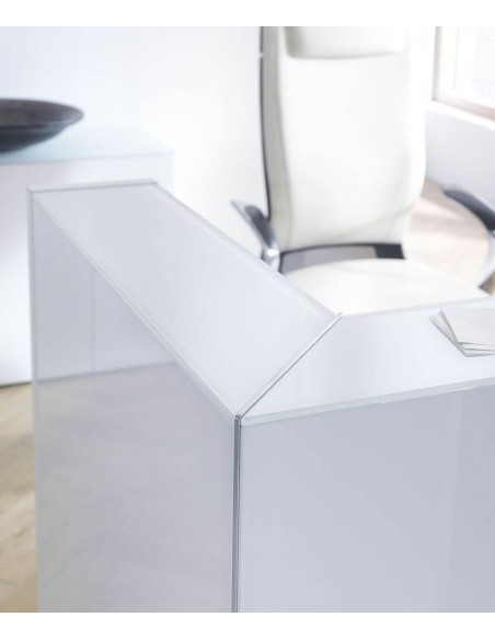 Grande banque d’accueil lumineuse modèle Linea version haute - MDD