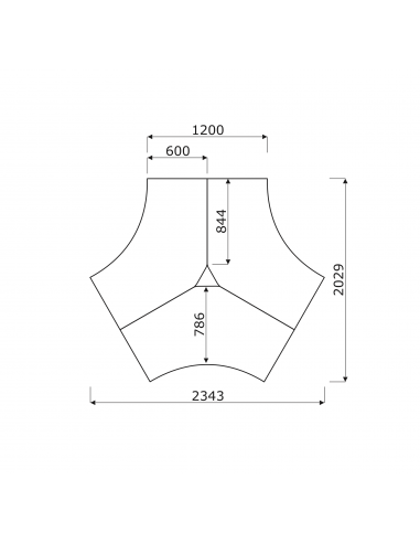 dimensions bureau 3 personnes ogi usine mdd