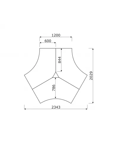 dimensions bureau 3 personnes ogi usine mdd
