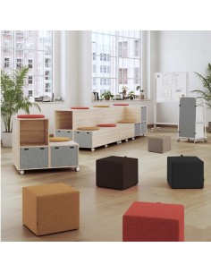 poufs de réunion mobile esmou Mobel Linea