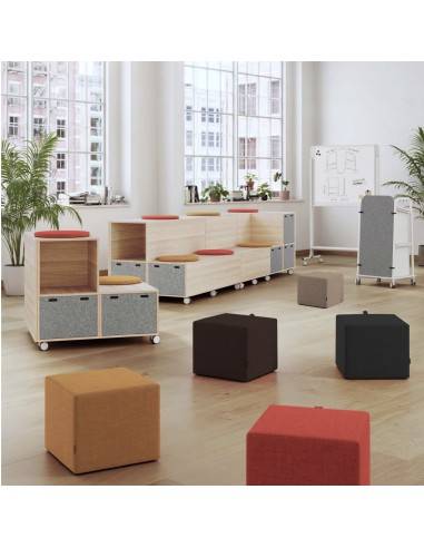 poufs de réunion mobile esmou Mobel Linea