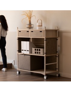 bibliothèque personnalisable sur roulettes esmou Mobel Linea