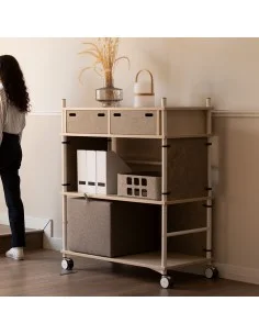 bibliothèque personnalisable sur roulettes esmou Mobel Linea