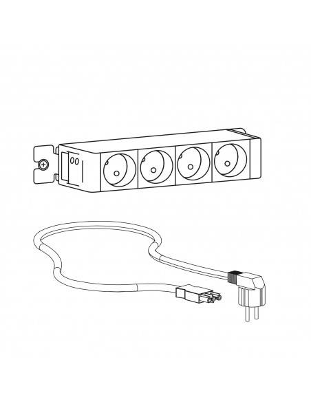 schema Bloc electrique pour mobilier flexi office esmou