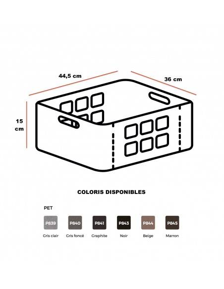 dimensions Panier en PET pour chariot de conférence esmou mobel Linea