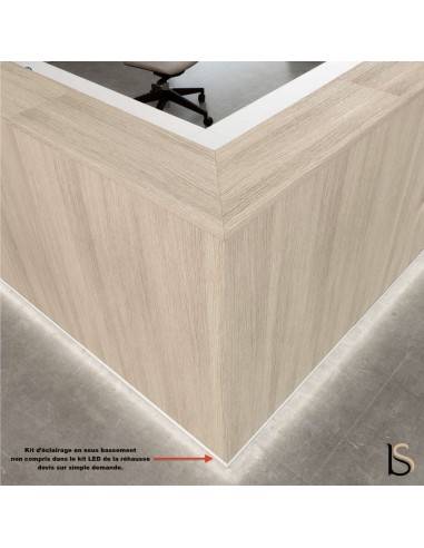 detail Comptoir de reception avec acces PMR a droite version economique