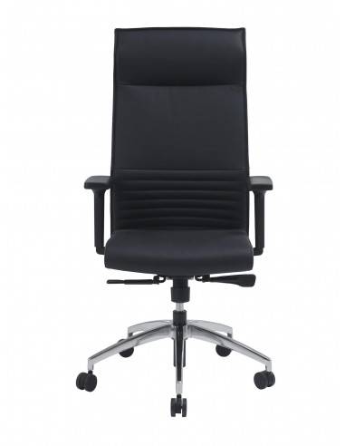 Fauteuil Président Quentin en cuir avec système synchrone - Sitek