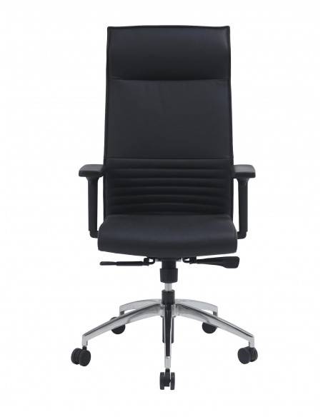 Fauteuil Président Quentin en cuir avec système synchrone - Sitek